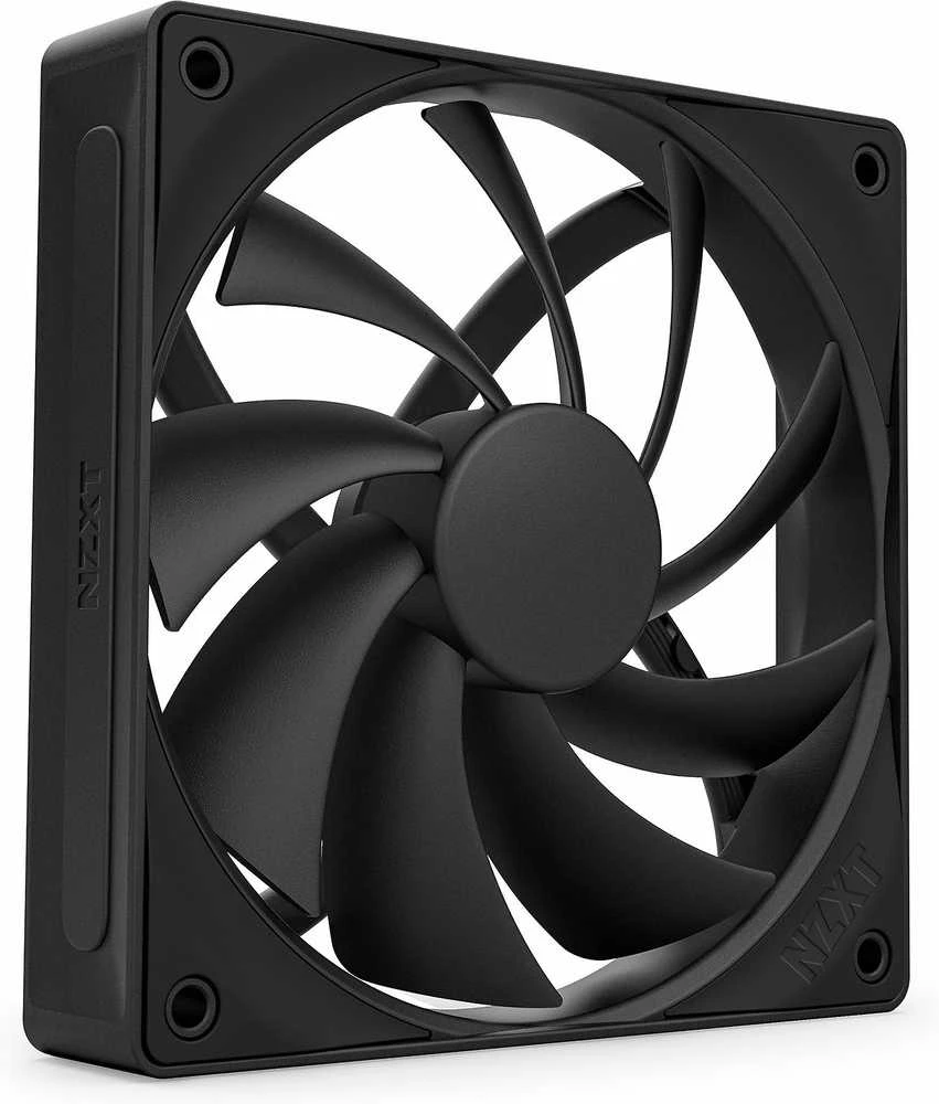 NZXT F120Q V2 juodas ventiliatorius kampu