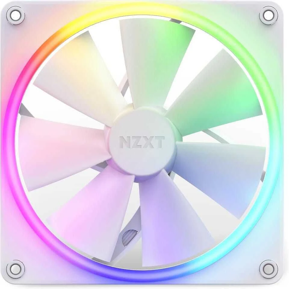 NZXT F140 RGB 140mm balta