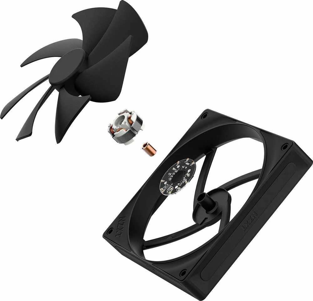 NZXT F140P V2 140mm juoda PWM
