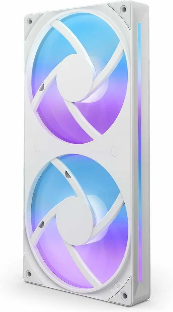 NZXT F240 RGB dvigubas baltas ventiliatorius