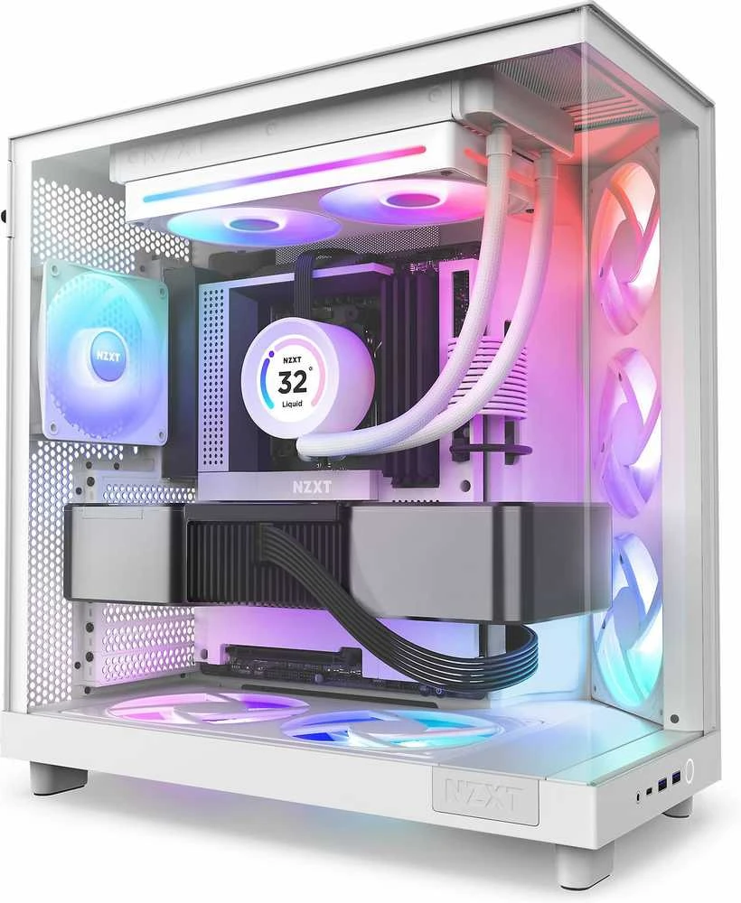 Stacionarus Kompiuteris - Aušintuvas - NZXT F240 RGB Core 75.12 CFM 30 dBA 500-2400 RPM Baltas
