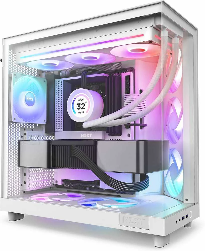 Nzxt F360 rgb branduolys pwm ventiliatorius baltas