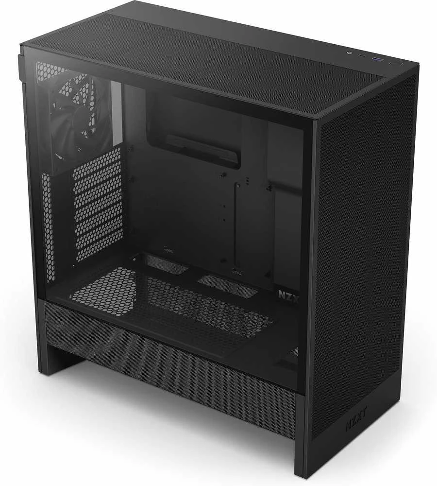 NZXT PC korpusas H5 Flow midi tower 2024 juodas langas
