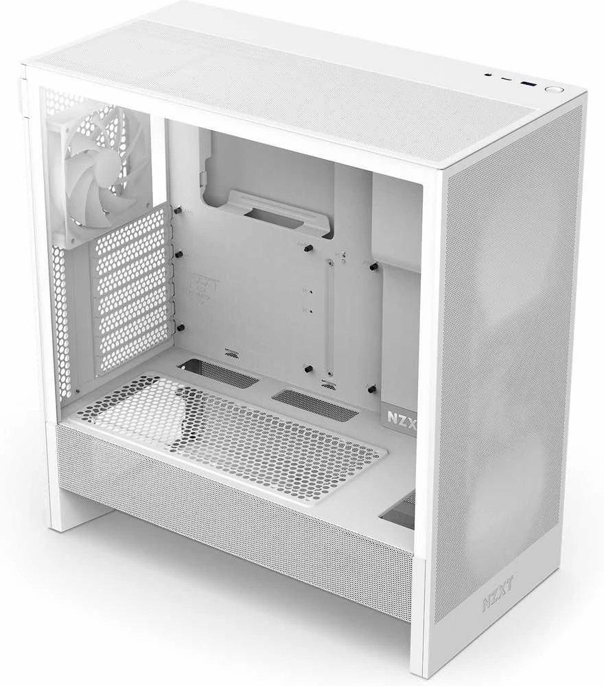 NZXT PC dėklas H5 Flow midi bokštas baltas langas