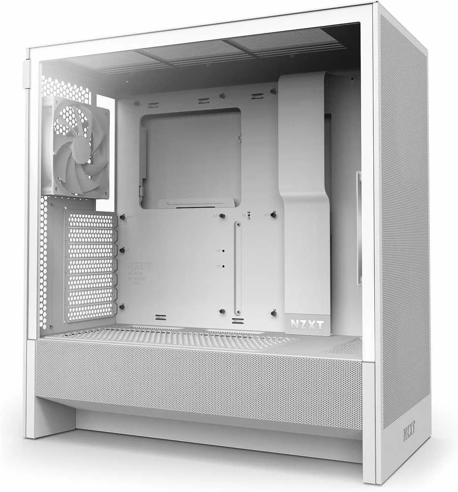 NZXT PC dėklas H5 Flow midi bokštas baltas langas