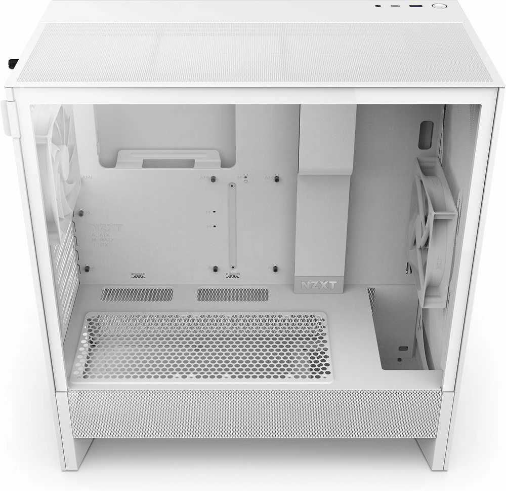 NZXT PC dėklas H5 Flow midi bokštas baltas langas