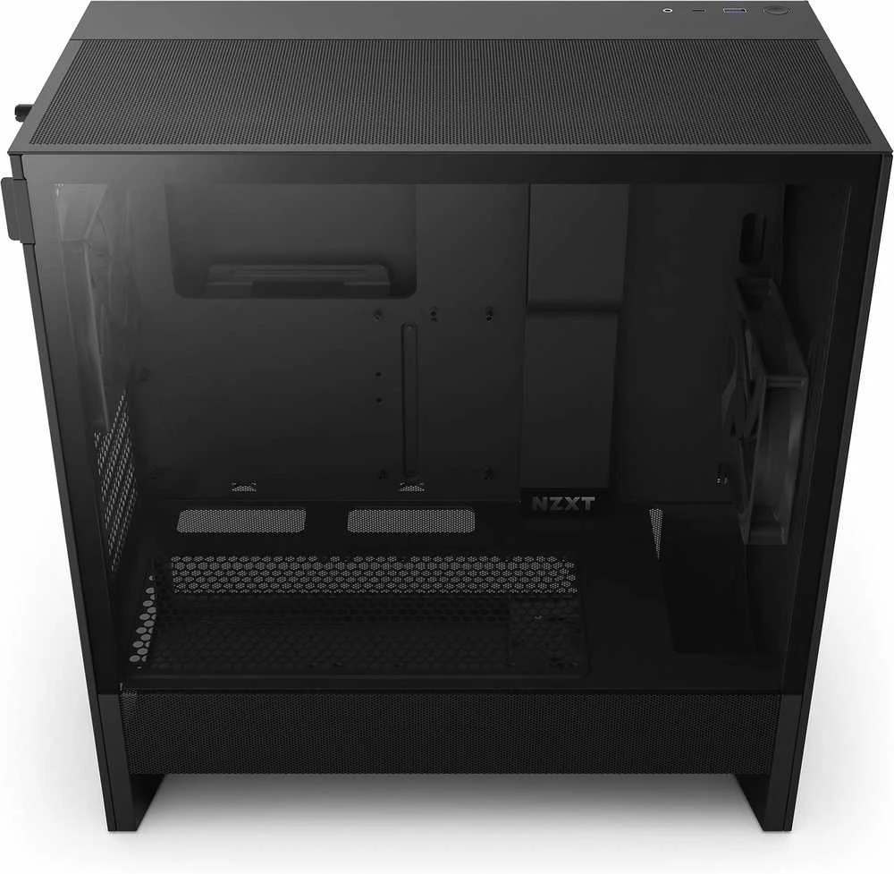NZXT PC korpusas H5 Flow midi tower 2024 juodas langas