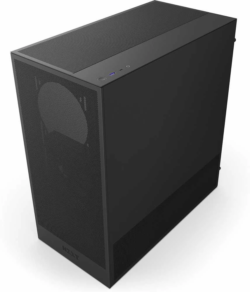 NZXT PC korpusas H5 Flow midi tower 2024 juodas langas