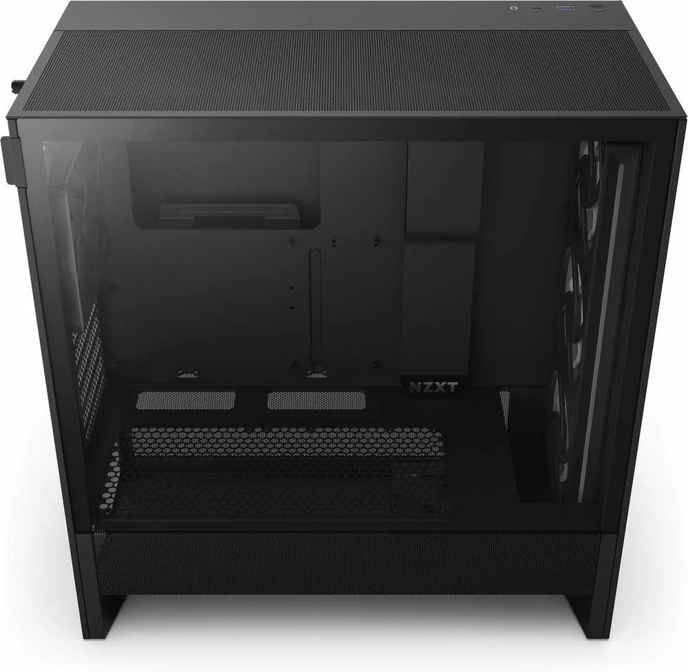 NZXT PC dėklas H5 Flow RGB 2024 midi bokštas juodas
