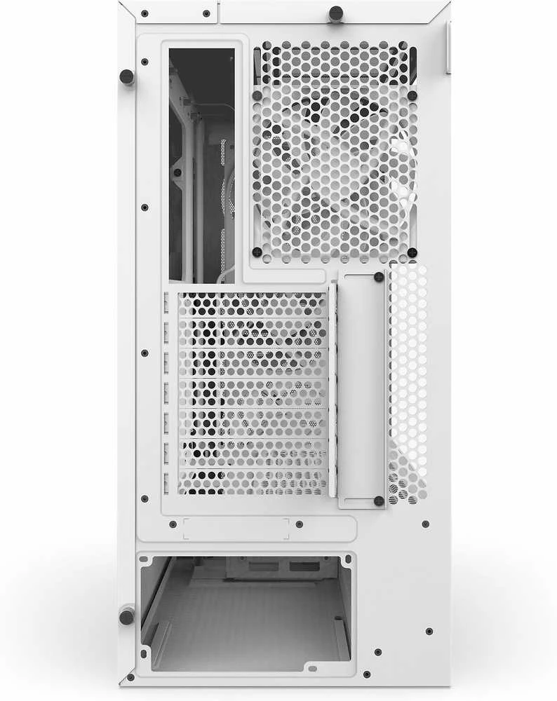 NZXT PC dėklas H5 Flow RGB 2024 midi bokštas baltas