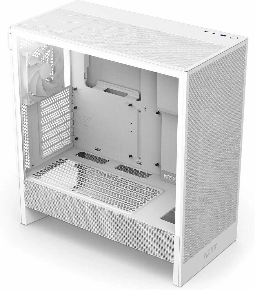 NZXT PC dėklas H5 Flow RGB 2024 midi bokštas baltas