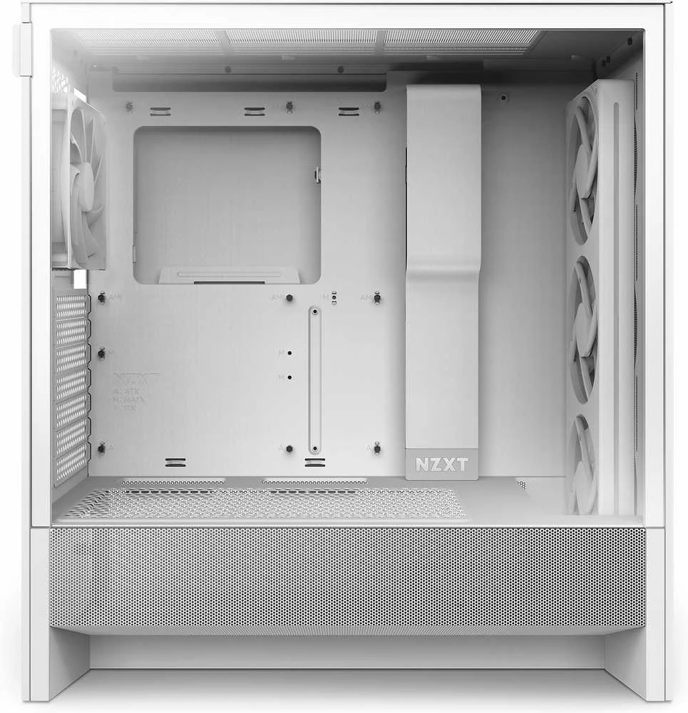 NZXT PC dėklas H5 Flow RGB 2024 midi bokštas baltas