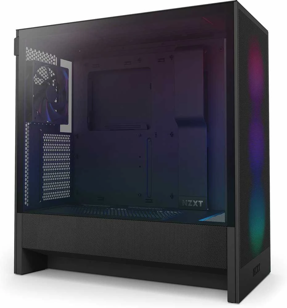 NZXT PC dėklas H5 Flow RGB 2024 midi bokštas juodas