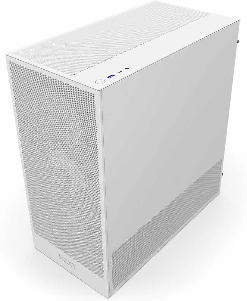 NZXT PC dėklas H5 Flow RGB 2024 midi bokštas baltas