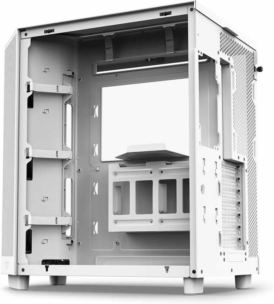 NZXT H6 Flow midi bokšto baltas kompiuterio korpusas