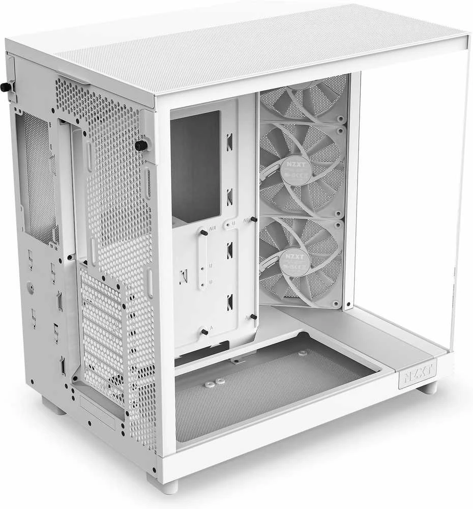 NZXT H6 Flow midi bokšto baltas kompiuterio korpusas