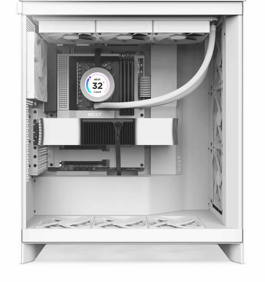 NZXT korpusas H7 Flow 2024 langas Baltas