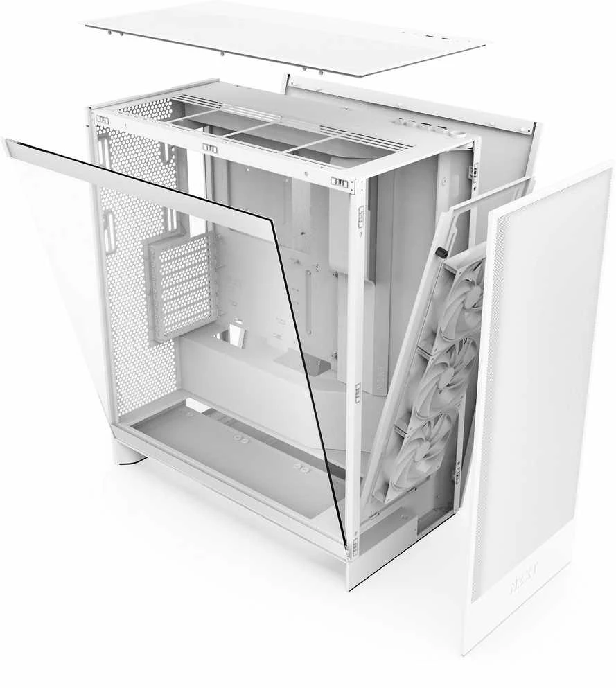 NZXT korpusas H7 Flow 2024 langas Baltas