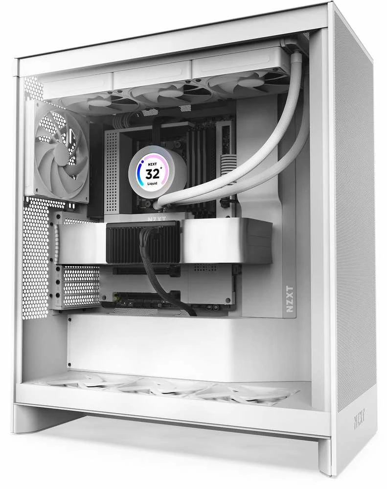 NZXT korpusas H7 Flow 2024 langas Baltas