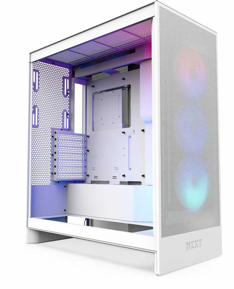 NZXT PC dėklas H7 Flow RGB midi bokštas baltas