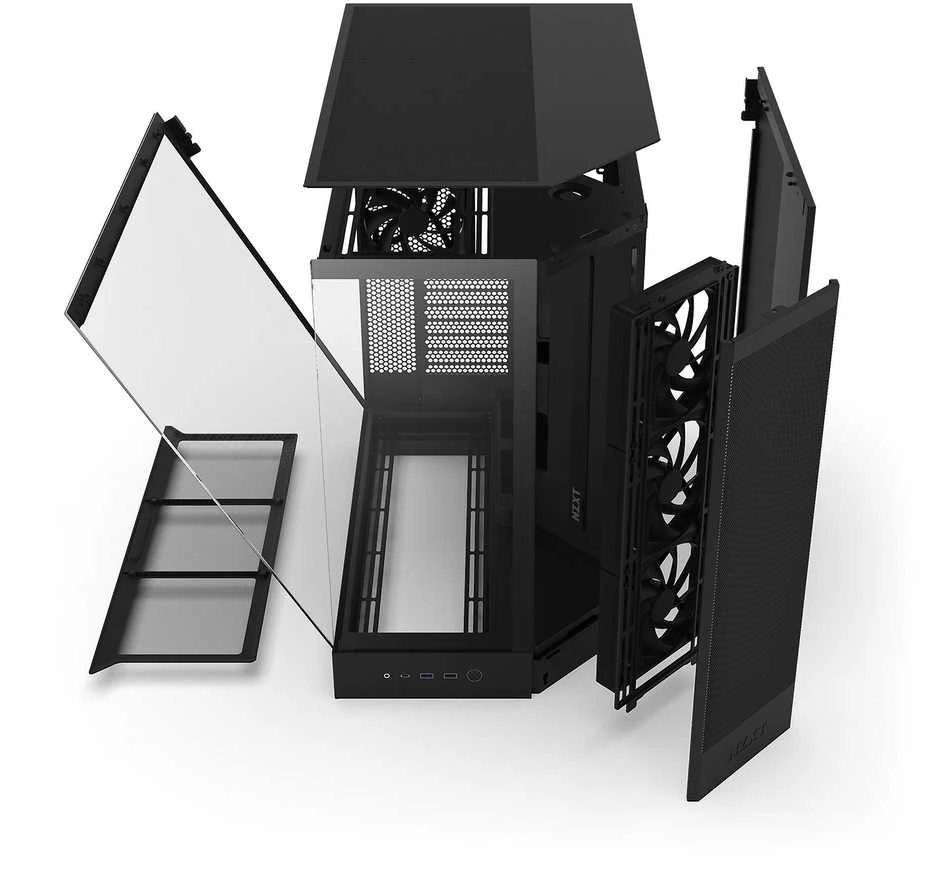 NZXT H9 Flow Midi Tower Juodas