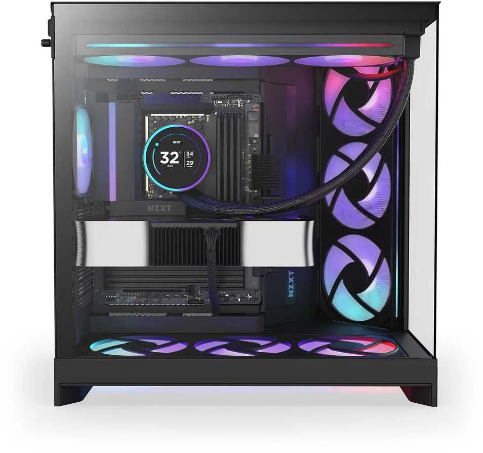 NZXT H9 Flow RGB Midi Tower Juodas