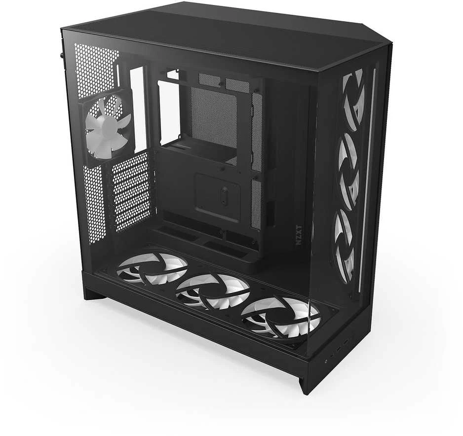 NZXT H9 Flow RGB+ (2025) juoda