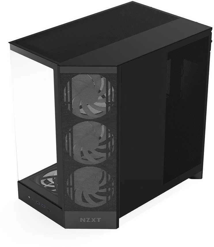 NZXT H9 Flow RGB+ (2025) juoda