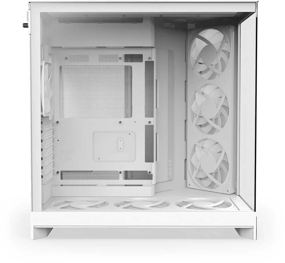 NZXT H9 Flow RGB+ MIDI bokštas Baltos