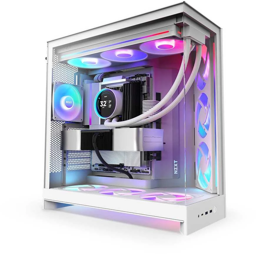 NZXT H9 Flow RGB (2025) balta