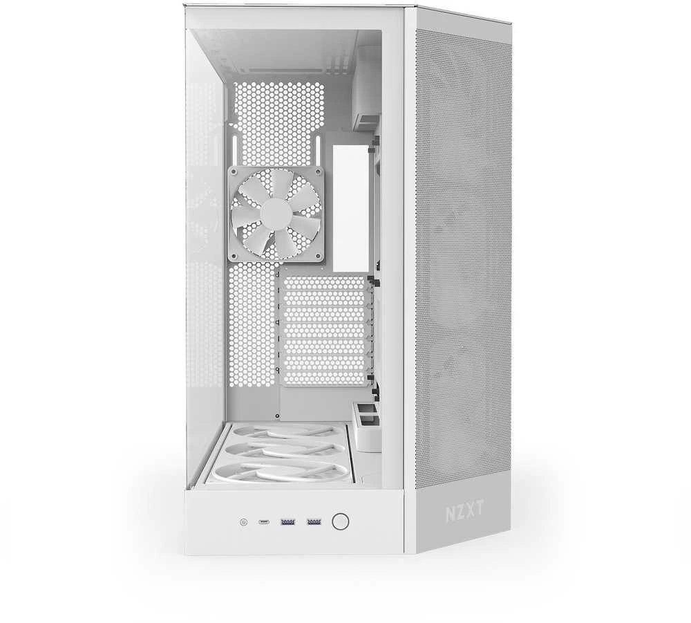 NZXT H9 Flow RGB+ MIDI bokštas Baltos
