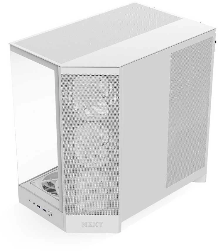 NZXT H9 Flow RGB+ MIDI bokštas Baltos