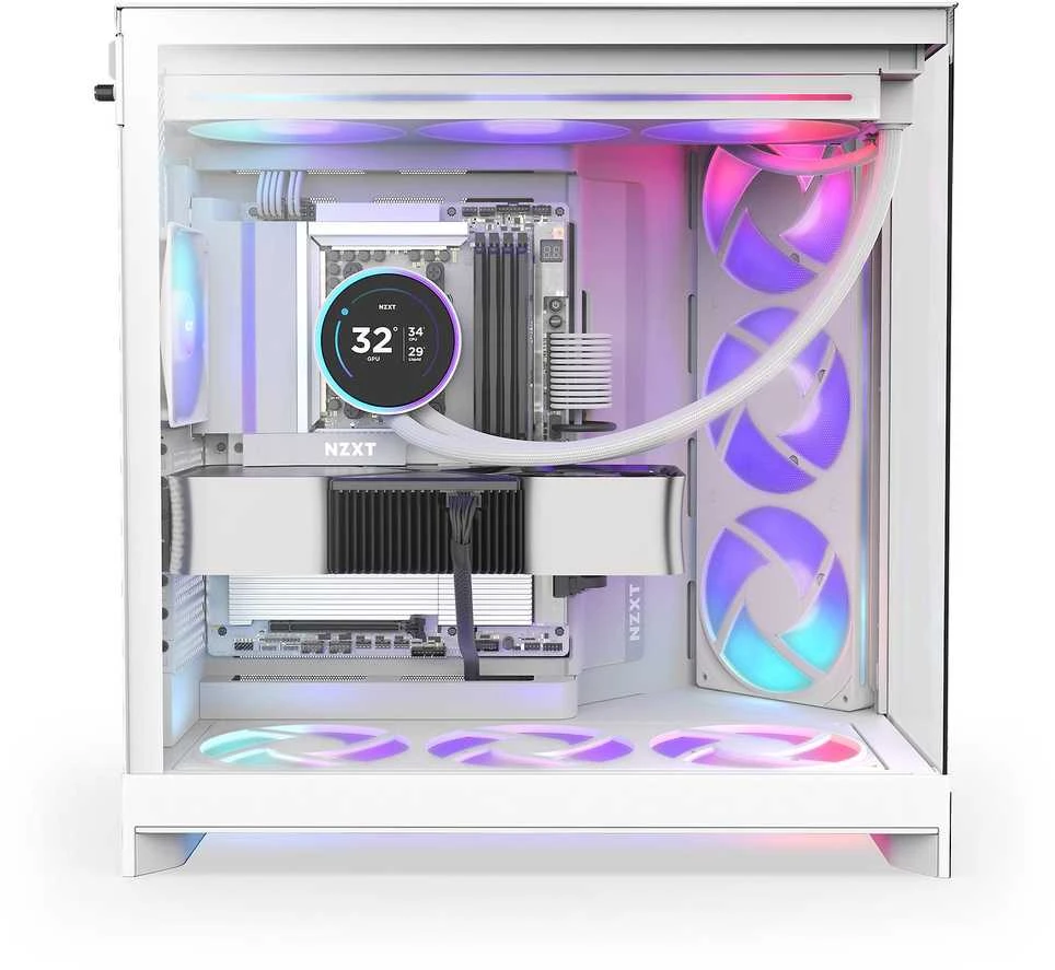 NZXT H9 Flow RGB (2025) balta