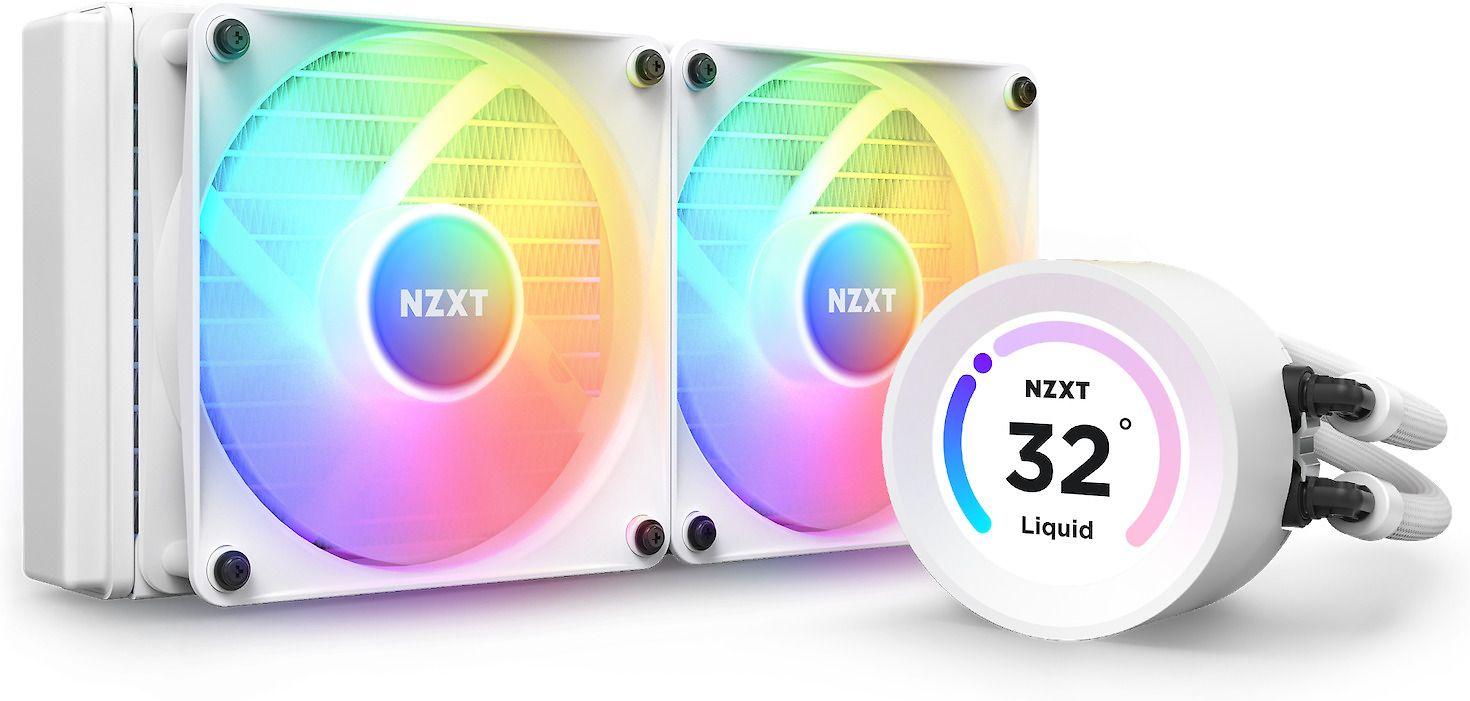 NZXT CPU vandens aušinimas Kraken Elite 240 RGB LCD Baltas
