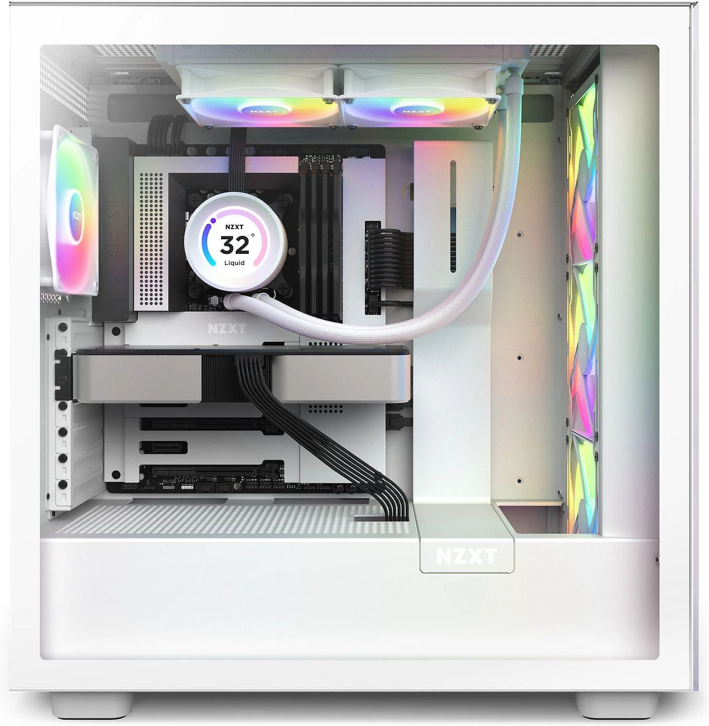 NZXT CPU vandens aušinimas Kraken Elite 240 RGB LCD Baltas