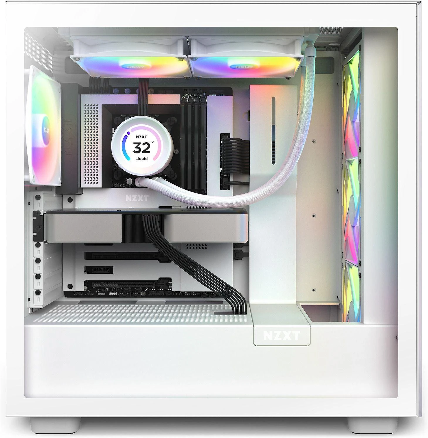 NZXT CPU vandens aušinimas Kraken Elite 280 RGB LCD Baltas