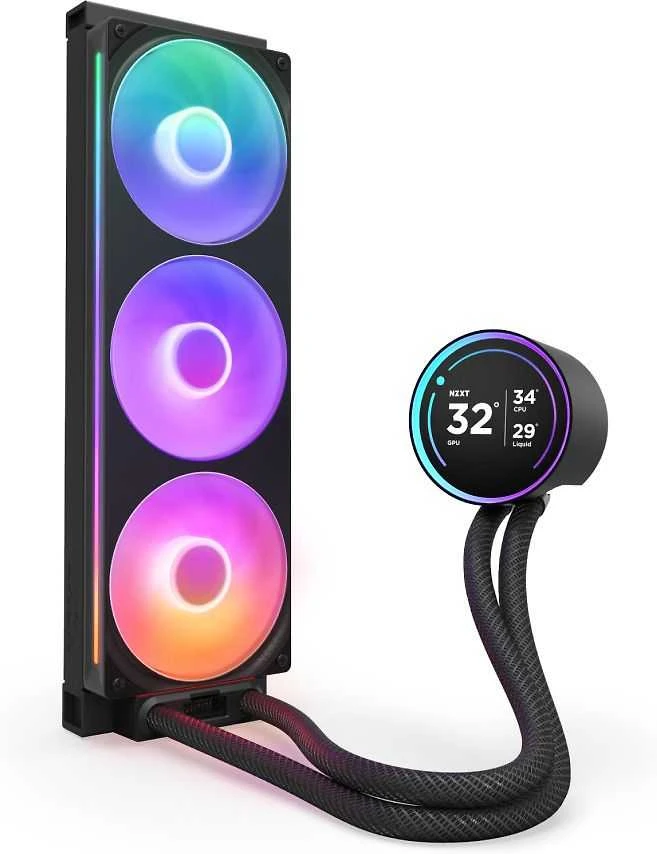 NZXT Kraken Elite 360 RGB V2 LCD juoda