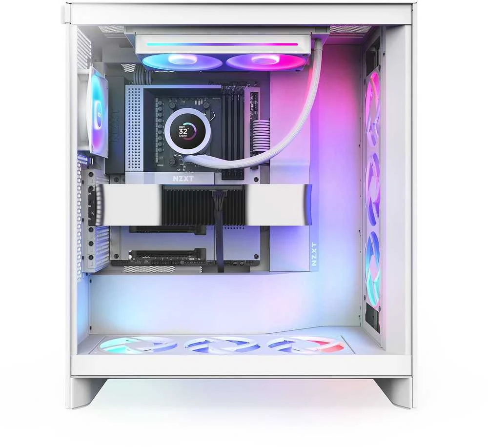 NZXT Kraken Plus 240 montavimo pavyzdys korpuse