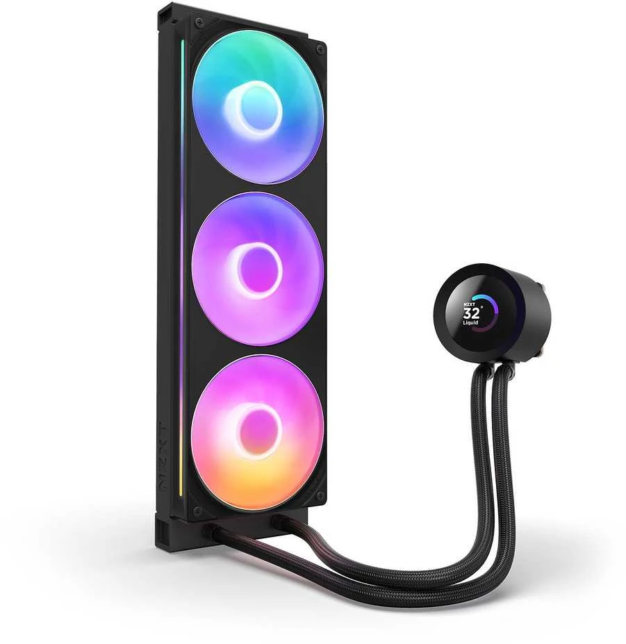 NZXT Kraken Plus 360 aušinimas su integruotu LCD ekranu