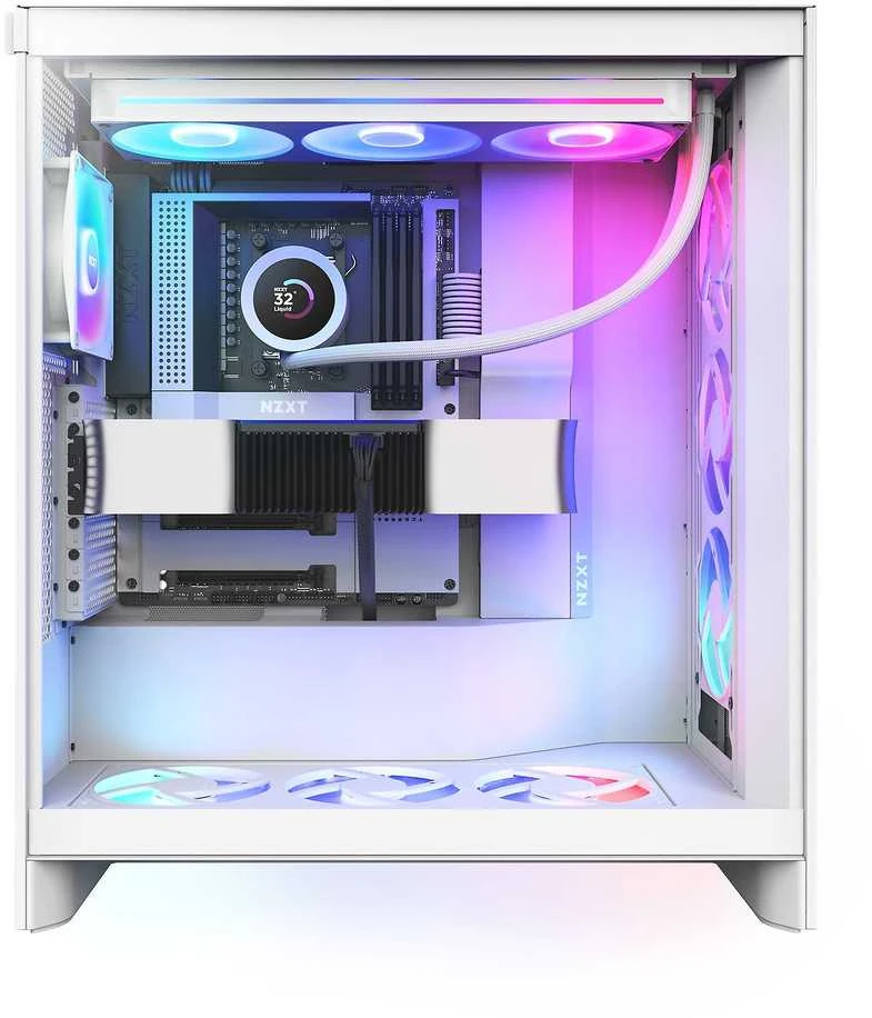 NZXT Kraken Plus 360 RGB aušintuvas kompiuterio viduje