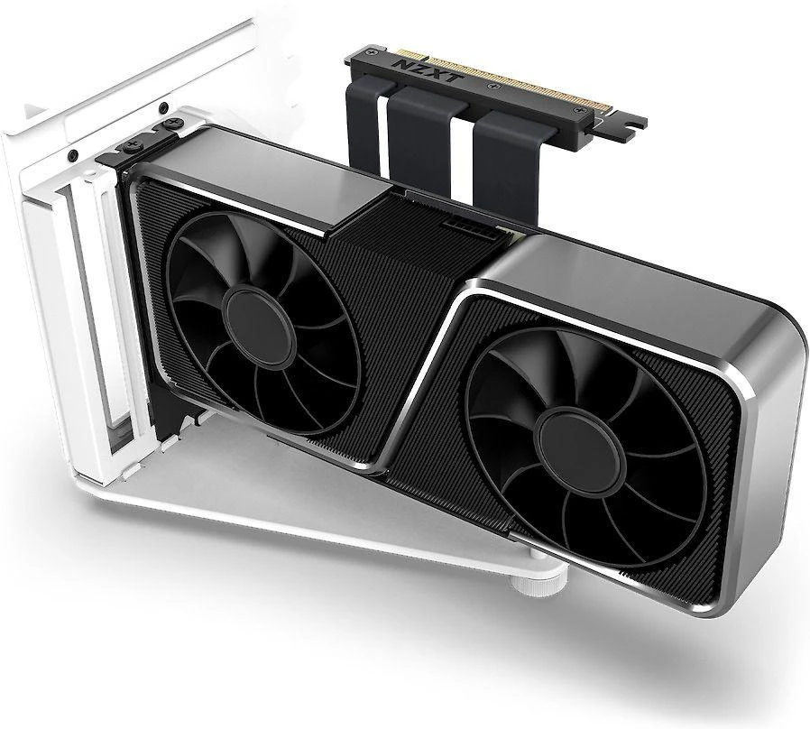 NZXT vertikalios vaizdo plokštės tvirtinimo kronšteinas NZXT (PCIE 4.0) balta