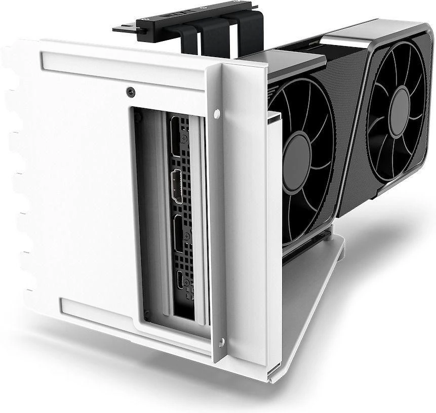 NZXT vertikalios vaizdo plokštės tvirtinimo kronšteinas NZXT (PCIE 4.0) balta