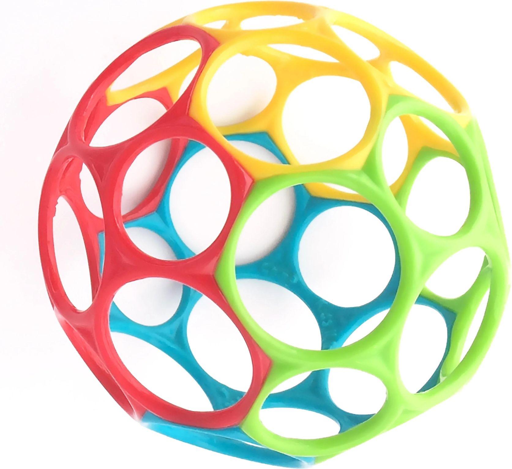 bright starts OBALL Obolas – klasikinis kamuolys 10 cm – daugiaspalvis (10340)