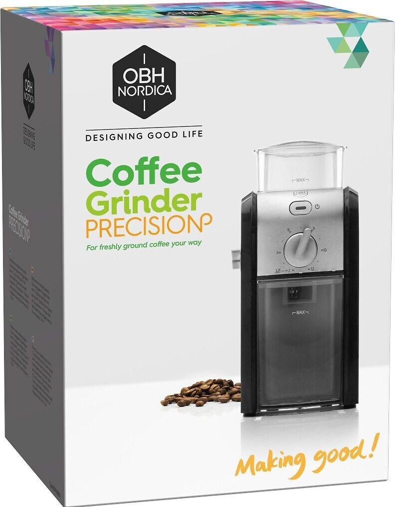 Kavamalė OBH Nordica Precision Coffee Grinder Juodas (GD7008S0
