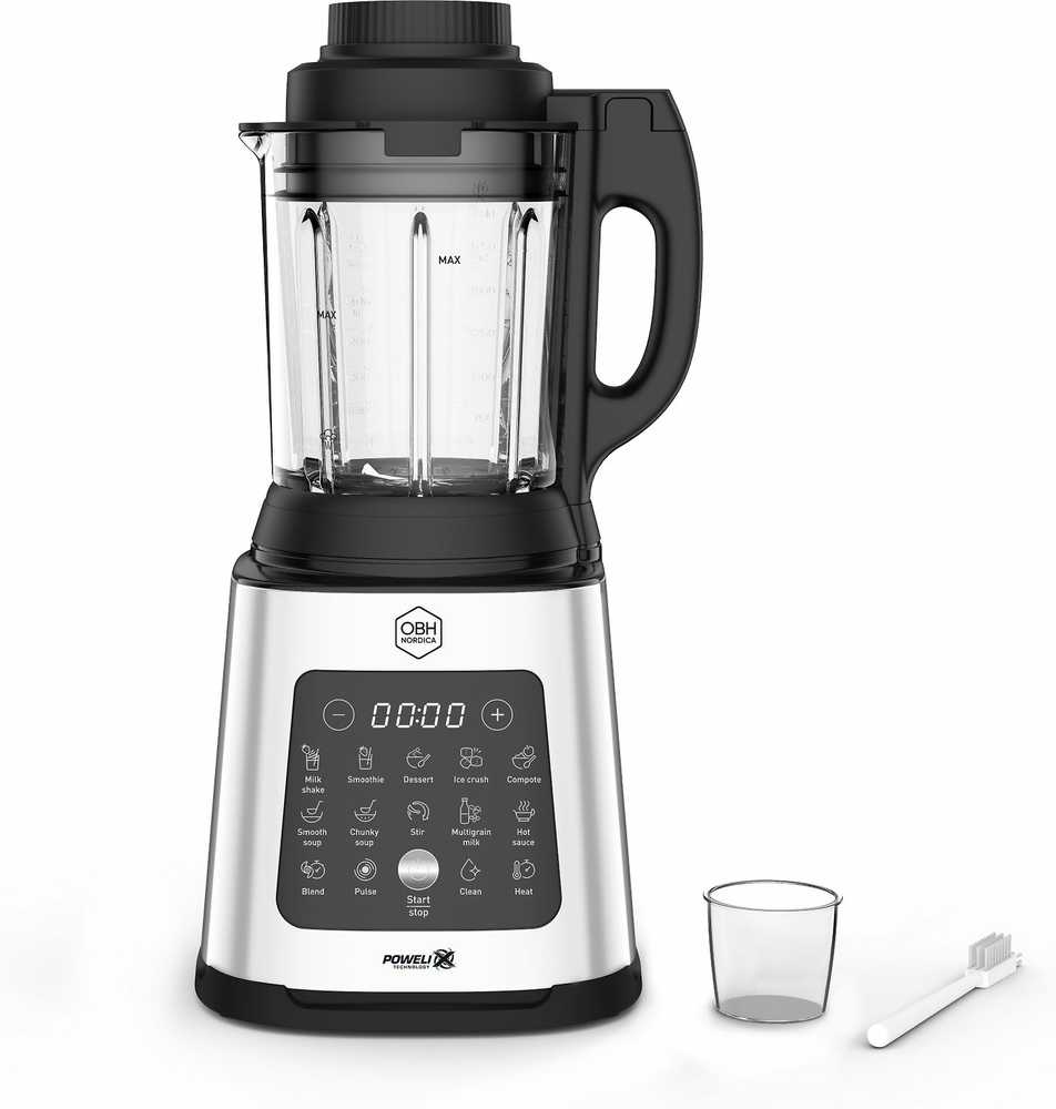 OBH Nordica Perfectmix Cook maišytuvas, nerūdijančio plieno/juodas