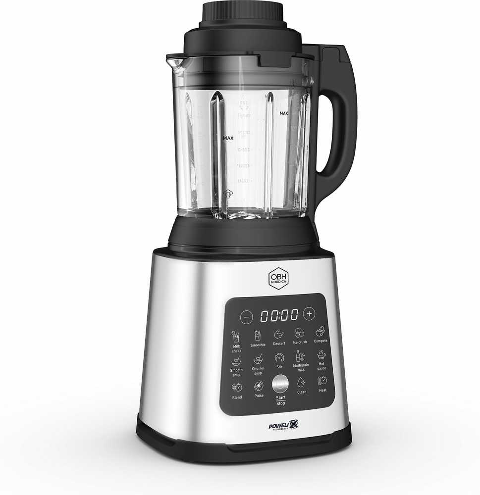OBH Nordica Perfectmix Cook maišytuvas, nerūdijančio plieno/juodas
