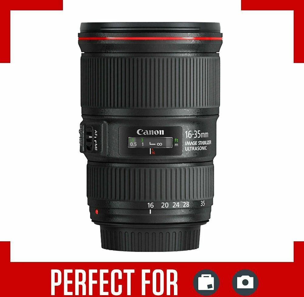 Objektyvas Canon EF 16-35mm f/4L IS USM SLR Juoda