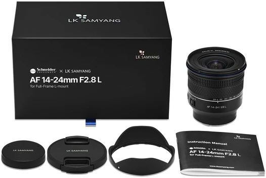 Objektyvas „Samyang AF 14-24mm F/2.8 L“ jungtis (viso kadro ir APS-C)