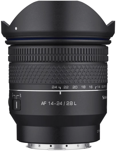 Objektyvas „Samyang AF 14-24mm F/2.8 L“ jungtis (viso kadro ir APS-C)