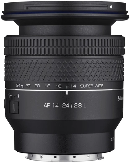 Objektyvas „Samyang AF 14-24mm F/2.8 L“ jungtis (viso kadro ir APS-C)